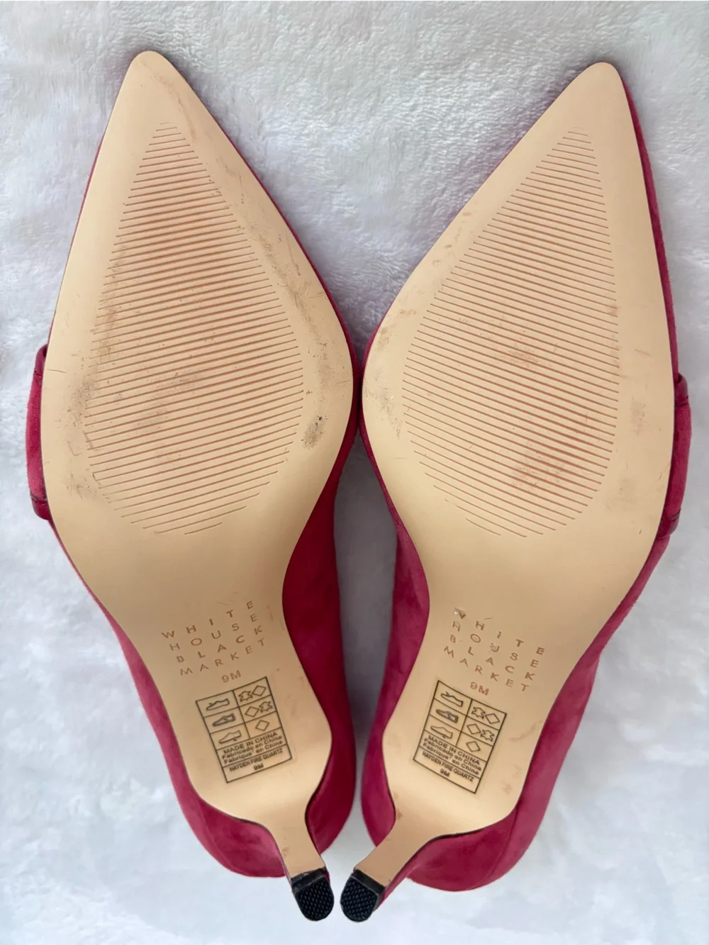 WHITE HOUSE BLACK MARKET Hayden Fire Quartz Suede Stiletto Heel Pumps--NEW--9
